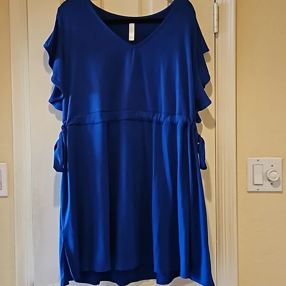 Lane Bryant Cacique Royal Blue Swim Cover-up in size 22/24 - Picture 2 of 10